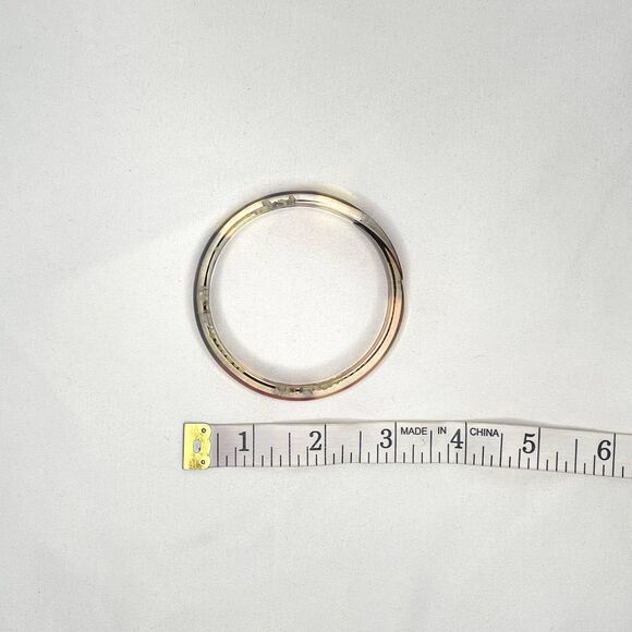 Rare Vintage Reverse Carved Grape Vine Brown & Yellow Resin Bangle Bracelet - Picture 8 of 9